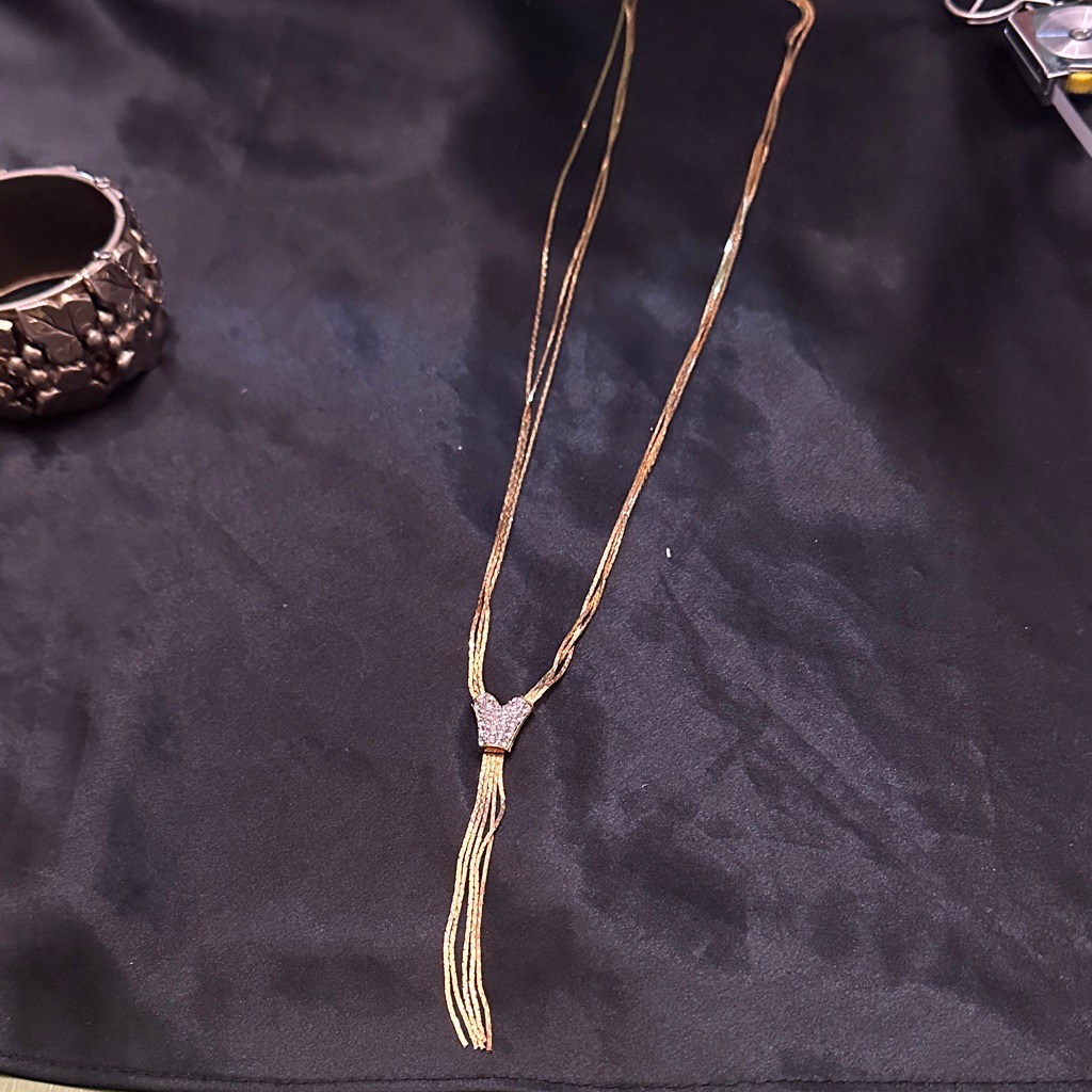 Nolan Miller Gold Plated Necklace With Heart Pendant